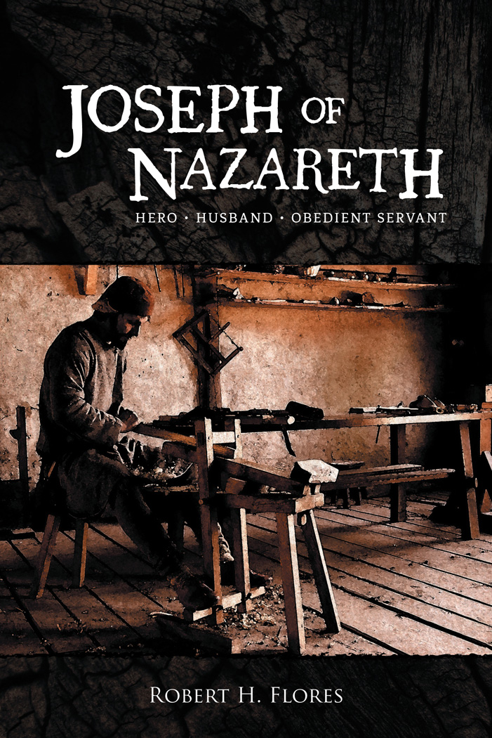 Cover of Joseph working in his carpenter shop. First person narrative of Jesus' earthly father.