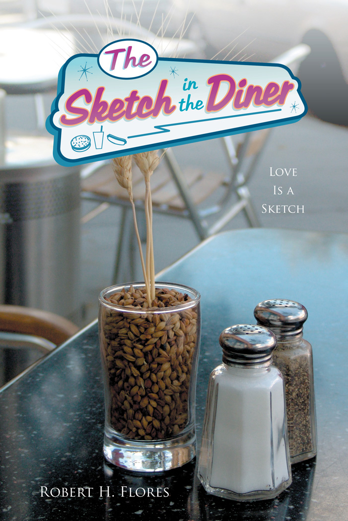 Cover of a dining table, set with salt and pepper. Story about a single Christian man finding a friend in a diner.